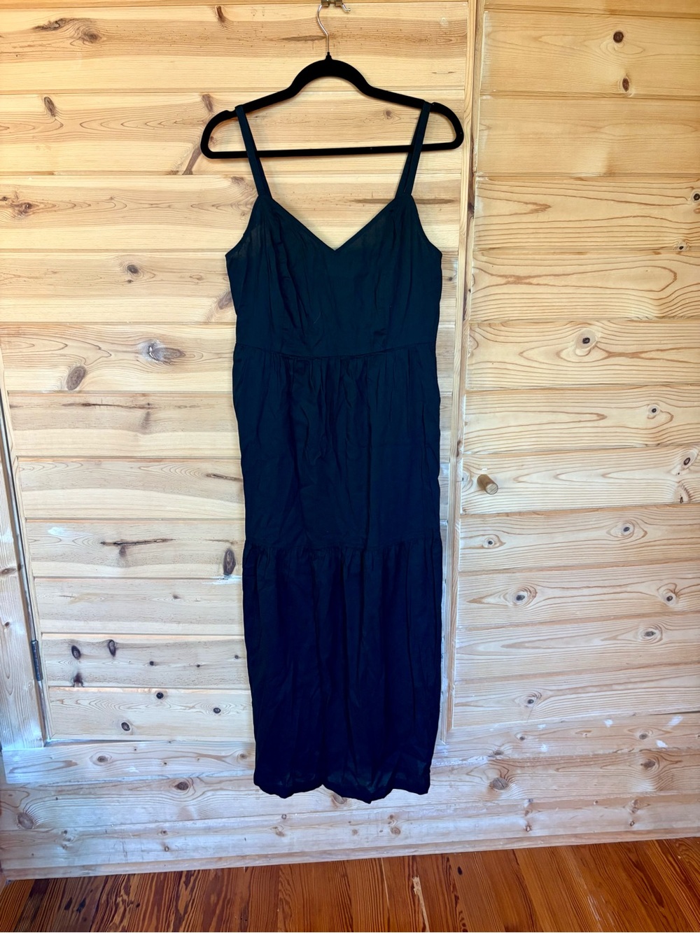Old Navy Black Spaghetti Strap Maxi Dress
